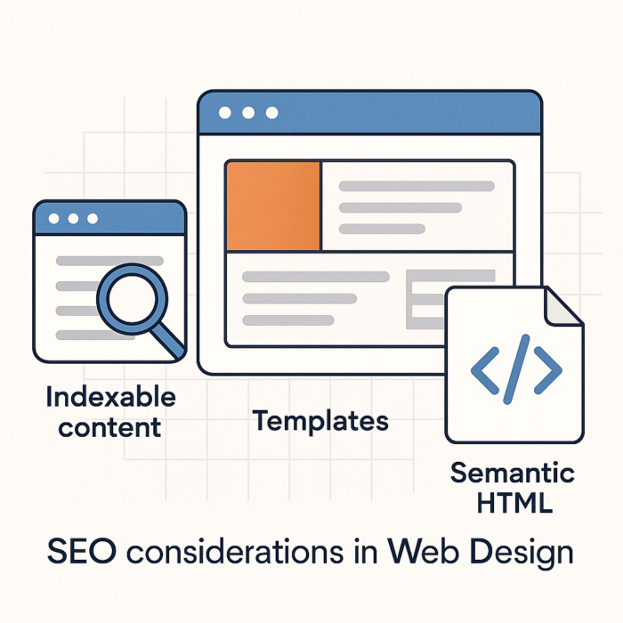 Indexable content, templates, and semantic HTML